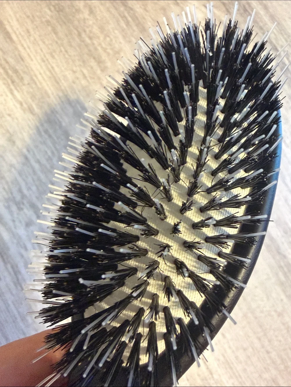 Crown Affair Black Boar Bristle Hair Brush new and $138 retail